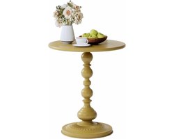 Inovra ® Stijlvolle Ronde Bijzettafel met Eenvoudige Montage voor Woonkamer en Slaapkamer