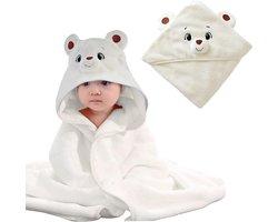 Inovra ® Superzachte en Absorberende Baby Badhanddoek met Kap in Dierenthema voor Kinderen tot 3 Jaar