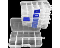 Inovra ® Transparante Opbergdozen voor Efficiënte Organisatie van Kleine Onderdelen en Accessoires