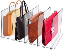 Inovra ® Transparante Opbergers voor Kasten - Verstelbare en Verwijderbare Indelingen voor Handtassen