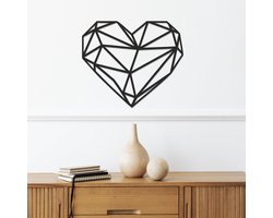 Inovra ® Unieke Geometrische Hartvormige Wanddecoratie voor Elke Kamer in Huis
