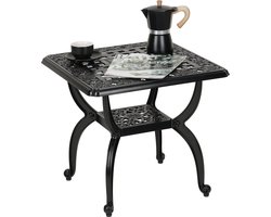 Inovra ® Weerbestendige Aluminium Bijzettafel voor Binnen en Buiten, Geschikt voor Tuin en Terras