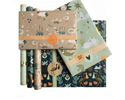 Inpakpapier Baby | Jongen en Meisje | Geboorte | 22-delige inpakset