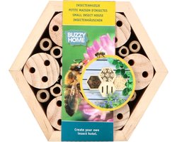 Insectenhotel hexagon 13 x 15 x 6 cm - Bijen