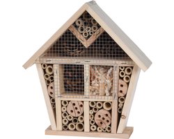 Insectenhotel - hout - 30 cm - bijenhotel - vlinderhotel