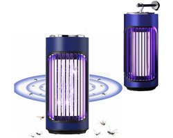Insectenlamp - UVA-Anti muggenlamp - Mosquito Camping Lamp - Lichtgolf elektrische schok - Draagbare Elektrische Schok Oplaadbare -300nm Muggen Killer - Indoor & Outdoor - Krachtige Muggenzuiger - Grijs