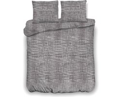 Inspirations Dekbedovertrek Washed Fiber Dark Grey 200 x 200/220 cm