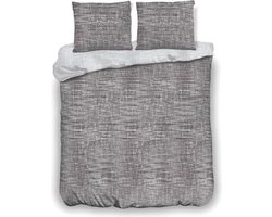 Inspirations Dekbedovertrek Washed Fiber Dark Grey – Grey 140 x 200/220 cm