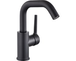 Inspire Kranen - Wastafelkraan - Badkamer Kraan - inclusief aansluitingen - Zwart