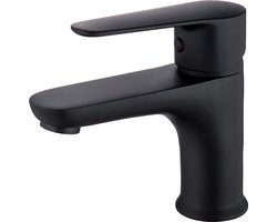 Inspire Kranen - Wastafelkraan - Badkamer Kraan - inclusief aansluitingen - Zwart Chroom