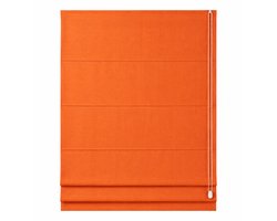 Inspire Vouwgordijn Lichtdoorlatend – Oranje – 75x175 cm – Roman Blind – Moderne Raamdecoratie