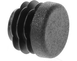Insteekdop zwart rond 25mm (bui. werks)