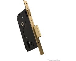 Insteekslot - Vermessingd - Staal - CISA - Cisa BSW5C110DNPC - cilinderslot rechte hoek messing doornmaat 50