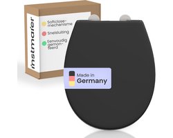 instmaier Alma - toiletzitting - Made in Germany - duroplast - ovale vorm - Zwart
