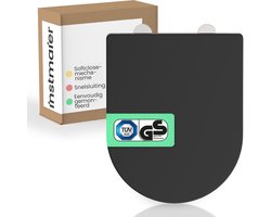 instmaier Helma - WC bril - TÜV getest - Duroplast - D-vorm - Zwart