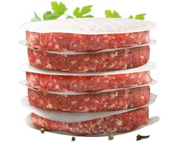 Int! rend - Praktisch hamburgerpapier voor perfecte hamburgerpasteitjes - 500 stuks vetvrij papier met een diameter van 11 cm - Gewaxt Hamburgpapier voor het grillen van gebraden - anti-aanbakpapier