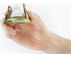 Integral Mini Inbouwspot Antiek Messing IP65 | Zaagmaat 4.5cm | Voor MR11 GU4 of PAR11 GU10 Ø3.5cm
