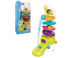 Interactieve Ballenbaan & Spiraaltoren - 3-in-1 Speelgoed met Lanceerder - Stapelen, Schieten & Rollen - Traint Oog-Handcoördinatie - Educatief Cadeau voor Peuters - Montessori speelgoed - Educatief Speelgoed - Speelgoed fijne motoriek - 18 maand+