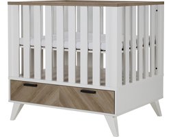 Interbaby Box Met Lade Lancaster Wit/ Visgraatmotief