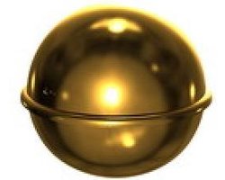 Intergard Messing bol voor tuinhuiskap 80 mm