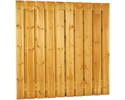 Intergard Schutting tuinscherm zichtdicht 21 planks 180x180cm RVS