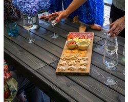 Intergard Tuinset tuinmeubelen antraciet grenen 180cm