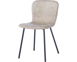 Interiax Eetkamerstoel Jade PU Beige