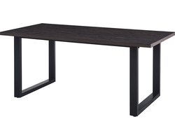 Interiax Eettafel 'Oliver' 180 cm Decor Donkerbruin