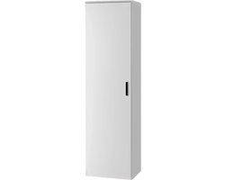Interiax Opbergkast - Kledingkast 'Lucas' - 1 Deur & 4 Legplanken | Wit | 184x50x52 cm