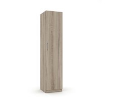 Interiax Opbergkast - Kledingkast 'Mila' - 1 Deur & 4 Legplanken | Sonoma Eik | 180x40x42 cm
