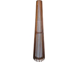 Interieurdirekt - Vloerlamp - Teakhout - 150cm - Walnoot