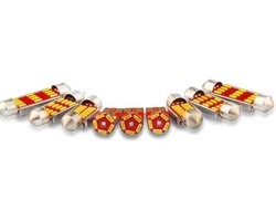 Interieurverlichting Auto - Lampenset - Betere Zichtbaarheid - Uniform Licht - 18 Stuks - Wit