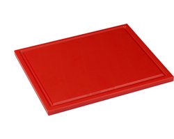Interlux Snijplaat met sapgoot - 325x265x15mm - Rood