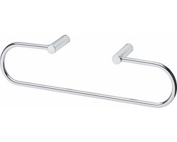 INTERSTEEL handdoekhouder / handdoekring | RVS gepolijst | ovaal | 33 cm breed x 8 cm diep