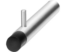 Intersteel Handdoek/kleding steun met deurstop rvs geborsteld