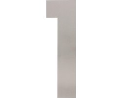 Intersteel Huisnummer 1 XL hoogte 30 cm rvs geborsteld
