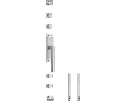 Intersteel Kruk-espagnolet rechts Hoek 90° met stangenset 2x 1245 mm rvs geborsteld