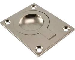 Intersteel luikring 61 x 49 mm - Hoogglans vernikkeld