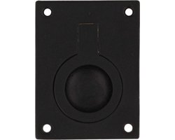 Intersteel Luikring rechthoekig 50 x 39 mm mat zwart