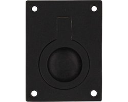 Intersteel Luikring rechthoekig 65 x 49 mm mat zwart