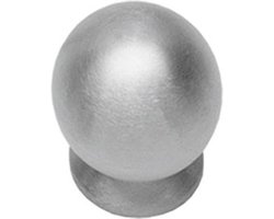 Intersteel Meubelknop ø 20 mm bolrond rvs geborsteld