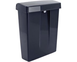 Intersteel Postkast SUMMUS kunststof met slot (2 sleutels) zwart RAL 9005