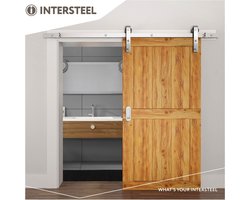 Intersteel Schuifdeursysteem Basic rvs geborsteld