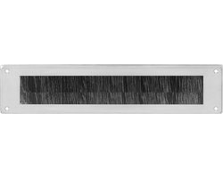 Intersteel Tochtwering rechthoek rvs geborsteld