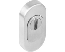 Intersteel Veiligheid-schuifrozet ovaal 74x34x15mm met kerntrekbeveiliging RVS