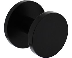 Intersteel Voordeurknop rond Ø55 mm éénzijdige montage aluminium zwart