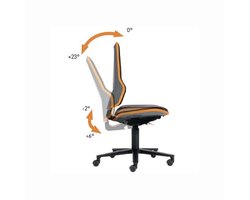 interstuhl industriële draaistoel Neon zwenkwielen - 9573-9999-32...