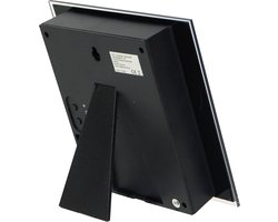 Intertime | Woordklok | Wandklok | Tafelklok | 20x20 | Grijs marmer | Duits