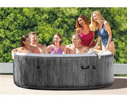 Intex 28442 PureSpa Greywood De Luxe Bubble Massage Jaccuzi 6-persoons Set