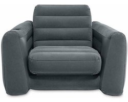 Intex 66551NP Opblaasbare Stoel-Bed 117x224x66 cm Antraciet